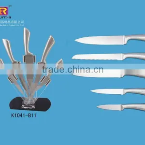 High Quality Stainless Steel Kitchen Knife Set With Acrylic Block thumbnail-1