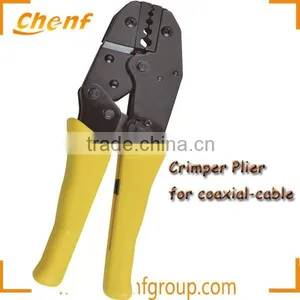 Hot Sell Cheapest Coaxial Crimping Tool Ratchet Cable Pressing Pliers thumbnail-4