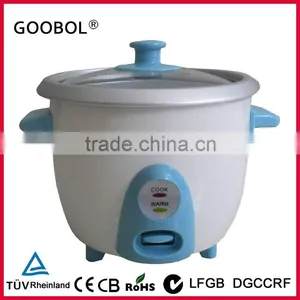 2.8L Small Drum Rice Cooker With Glass Lid & Blue Control Panel thumbnail-1