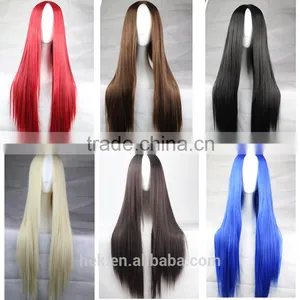 Promotion Synthetic Hair Wigs Long Straight Wigs Different Colors thumbnail-1