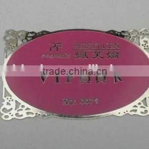 2015 Hot Stamping Laser Cut Golden/silvery Custom Cheap Copper Business Name Card Blank of Metal Crafts thumbnail-6