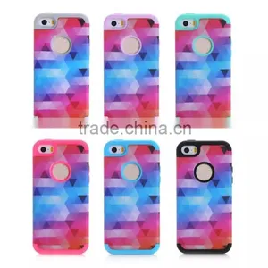 Ultra Thin Hybird 2 in 1 Phone Case for Iphone 5c With Printed Color thumbnail-3