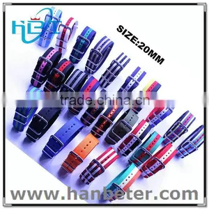 2015 Hotselling High Quality Fashion Adjustable Custom Interchangeable Nato Strap Watch thumbnail-1