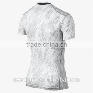 2015 OEM Mens Latest Sublimation Compression Sports/gym Shirts thumbnail-2