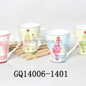 Liling 11oz Standard Size New Bone China Cups With Decals and Cheap Sale thumbnail-4