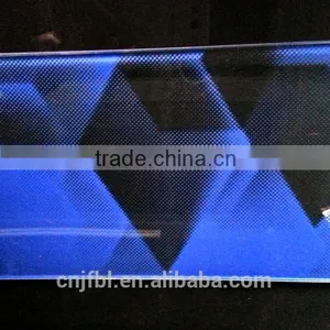 Colorful Art Glass of Ceramic Silkscreen Glass for Glass Facade, Skylight Roof Glass, Glass Partition Etc. thumbnail-1