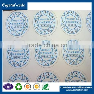 High Quality Multi-color Offset Printing Permanent Adhesive Destructible Sticker thumbnail-5