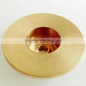 CNC Machining Auto Parts Brass Collar Pipe Flange Spacer Dongguan Supplier thumbnail-1