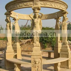 China Competitive Price Natural Stone Angle Wings Pavilion Design for Landscape thumbnail-1