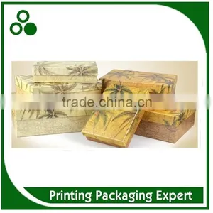 NEW ARRIVAL FASHONABLE WALLPAPER SERIES CARDBOARD PAPER BOX WITH LID thumbnail-2