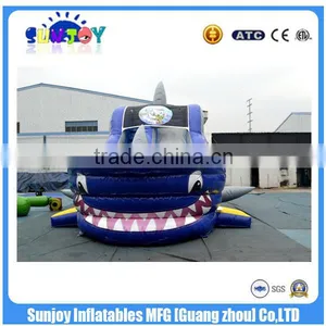 Commercial Inflatable Whale Ship Slide ,Double Lane Slide ,Bunk Bed With Slide For Kid thumbnail-1