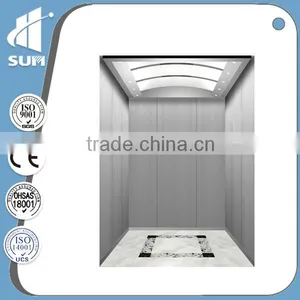 1250KG Machine Room Passenger Lift With Hairline Stainless Steel thumbnail-1