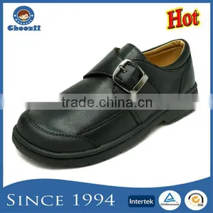 China Wholesale Supplier Boys Kids Black Uniform School Shoes With Buckle thumbnail-1