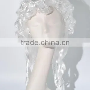 Hot Selling Cospaly White Afron Curl Synthetic Wig N242 thumbnail-1
