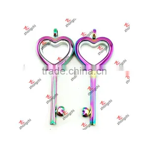 Alloy Rainbow Color Magnets Open Story Charms Lockets Girl Gifts (RLE-51024) thumbnail-4