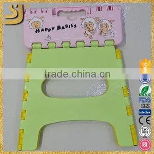 Yellow Color Plastic Folding Stools, Mini Plastic Folding Stools thumbnail-2