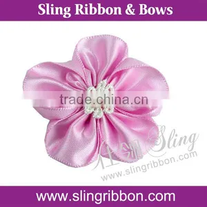 High Quality Handmade Ribbon Flower Wholesale thumbnail-1
