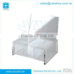 Hand Made Clear Acrylic Tea Coffee Bag Box Organizer thumbnail-4