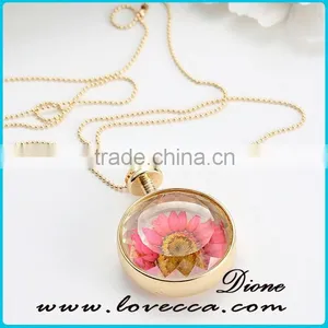 Factory Custom-made Fashion Gifts Jewelry Round Real Pressed Flower thumbnail-3
