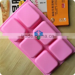 CTBED197 Special Desserts Homemade Soaps 6-Cavity Silicone Petite Loaf Muffin Brownie Cornbread Mould thumbnail-3