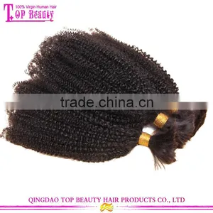 Cheap Afro Kinky Curly Bulk Human Hair Unwefted For Braiding Virgin Hair Bulk thumbnail-1