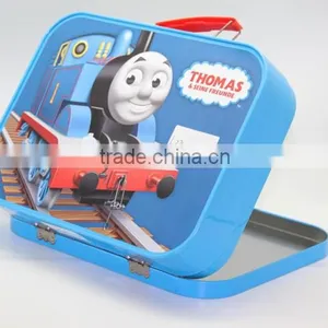 Small Rectangle Cute Metal Luch Tin Box for Child thumbnail-6