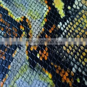 PVC Synthetic Leather With Embossed Snake Grains for Bags thumbnail-3