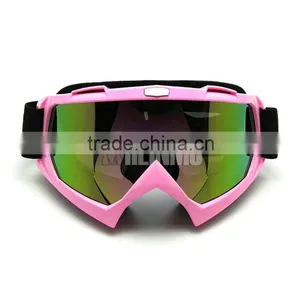 PINK Universal Adult Flexible Motocross Goggles thumbnail-6