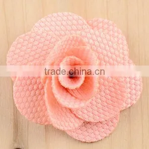 Fashion Design Exquisite Handmade Thick Linen Rose Flowers thumbnail-3