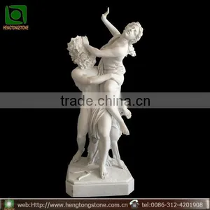 Hand Carved White Marble Famous Human Statue thumbnail-1