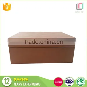 Shenzhen Factory New Design Big a4 Size Leather Paper Box Packaging With Flip Lid thumbnail-6