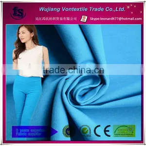 Wujiang Hot Selling 120T Lam Lam Fabric for Ladies Tight Trousers/rayon Nylon Spandex Fabric thumbnail-1