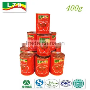 Tin (canned) Tomato Paste 28-30% Brix 400g*24tin/ctn Factory From China thumbnail-1