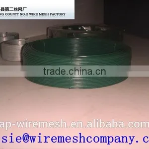 Green PVC Coated Wire / PVC Coated Iron Wire /PVC Coated Binding Wire thumbnail-1