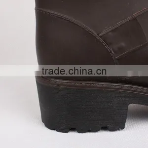 Custom Made Varies Cheap Waterproof Glossy or Matte Women PVC Wellington Rain Boot With Buckle thumbnail-4