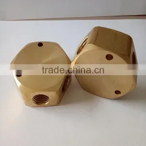 JD-2112 Female Brass 4 Way Cross Connector ,square Joint 4 Way Brass Fitting thumbnail-5