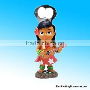 Hawaiian Bottle Opener Keiki With Ukulele thumbnail-1
