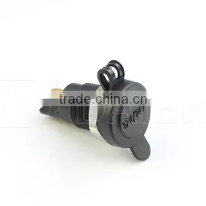 12V Auto Socket With Hexagonal Nut And Waterproof Merit Cover thumbnail-5