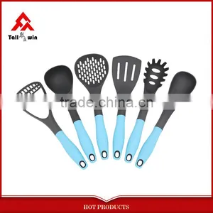 ISO Factory Audit 100% Food Grade Nylon/Acrylic Kitchen Utensils Colored Silicone Kitchen Tools thumbnail-1