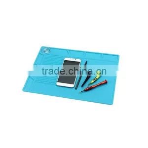Mobile Phone Repair Heat Insulation Desk Mat Maintenance Platform Bga 35*25cm Soldering Silicone Pad With 20cm Scale Ruler thumbnail-6