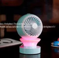 Dingdang Conditioner Fan Mini Misting USB Led Night Light Fan thumbnail-2