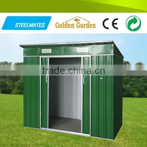 Powder Coated Frame Finishing Movable Prefabricated Metal Garden House thumbnail-1