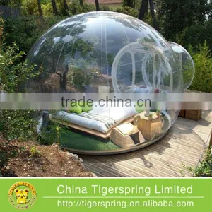 Outdoor Transparent Inflatable Bubble Tent Clear Camping Tent Crystal Bubble Tent thumbnail-1