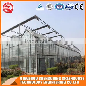 Large Glass Agricultural Greenhouses Indoor Glass Greenhouse Used thumbnail-1