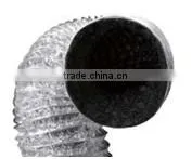 25FT Economical Flexible Aluminum Air Ventilation Duct With Black Inner Lining for Hydroponic Indoor Gardening Greenhouse thumbnail-1