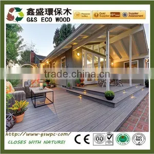 Balcony Floor Covering Wood Plastic Composite Croatia Anti-uv Wpc Decking thumbnail-1