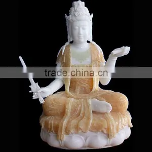 Small Marble Kwan-yin Statue Craft thumbnail-1