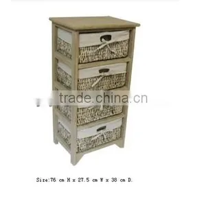 2013 Hotsale Bathroom Wicker Basket Drawers Linyi thumbnail-1
