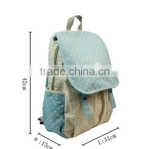Leaper Casual Lightweight Canvas Laptop Bag/Shoulder Bag/School Backpack thumbnail-3