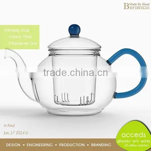 Hot Selling Colored Pyrex Glass Luxury Tea Thermos Pot thumbnail-2